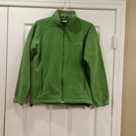 Columbia Green Kid Core Fleece Jacket Size S - Picture 2 of 6